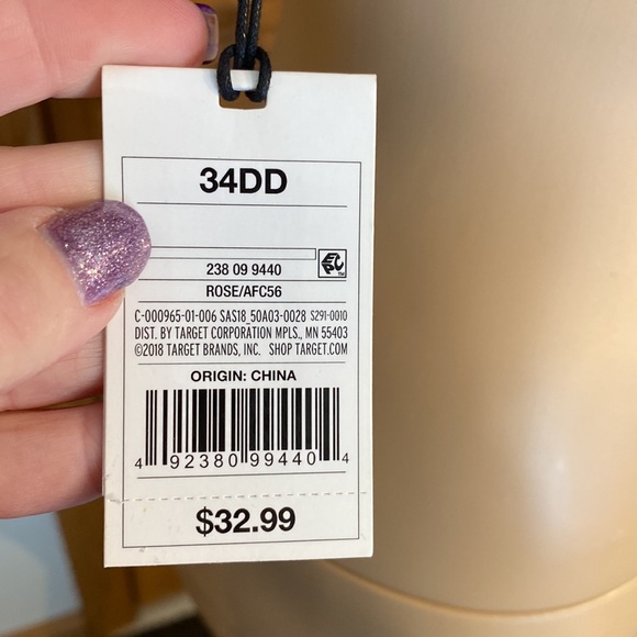 Shade & Shore - Rose colored underwire pushup bikini top with light pink… - Picture 8 of 10